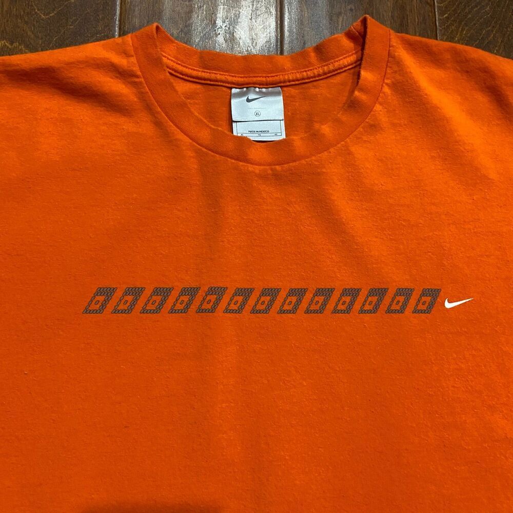 Nike Athletic Vintage Y2K Tuned Air Max Orange Graphic T-Shirt Men's Size XL - Picture 3 of 8